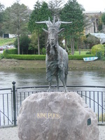 King Puck Statue - caught quickly when driving past in the bus.. wierd