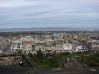 View of part of Edinburgh from top of castle