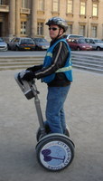Joe in his element on the Segway