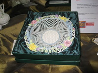 Belleek Pottery lace basket