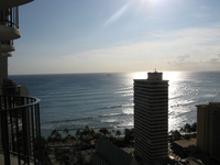 View from our balcony