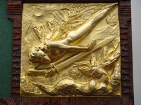 Decoration above one of the small passageways